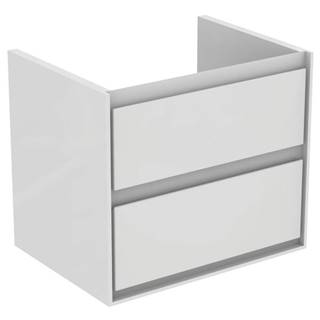 Ideal Standard Kúpeľňová skrinka pod umývadlo  Connect Air 60x44x51,7 cm v kombinácii svetlo šedá lesk / biela mat E0818EQ, značky Ideal Standard