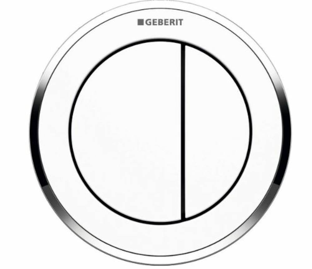 Geberit Ovládacie tlačidlo  oddálené pneum.ovl. Typ10, leskCR, bílá, značky Geberit