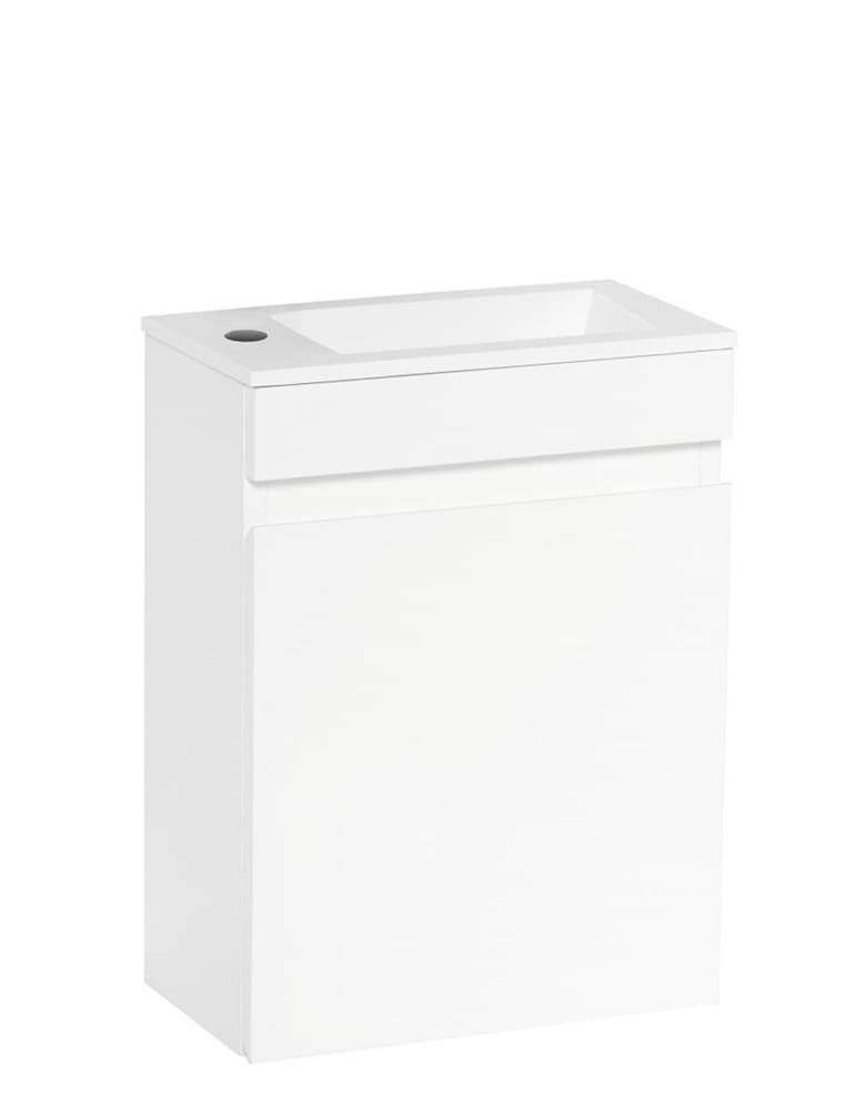 Naturel Kúpeľňová skrinka s umývadlom  Verona 40x53,2x22 cm biela lesk VERONA40BL, značky Naturel
