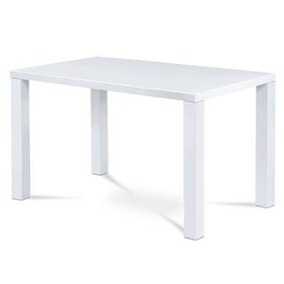 Jedálenský stôl SEBASTIAN biela vysoký lesk