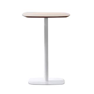 Kondela Barový stôl dub/biela MDF/kov priemer 60 cm HARLOV, značky Kondela