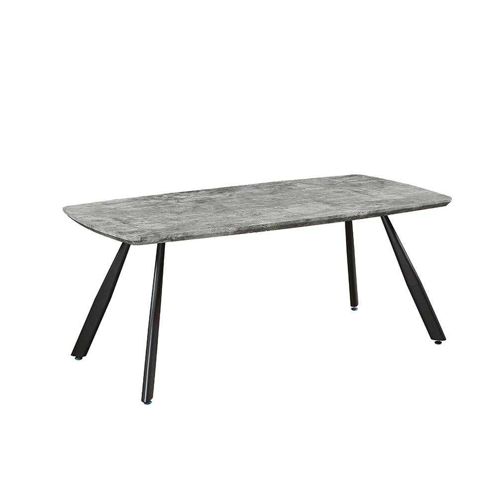 Kondela Jedálenský stôl betón/čierna 180x90 cm ADELON, značky Kondela