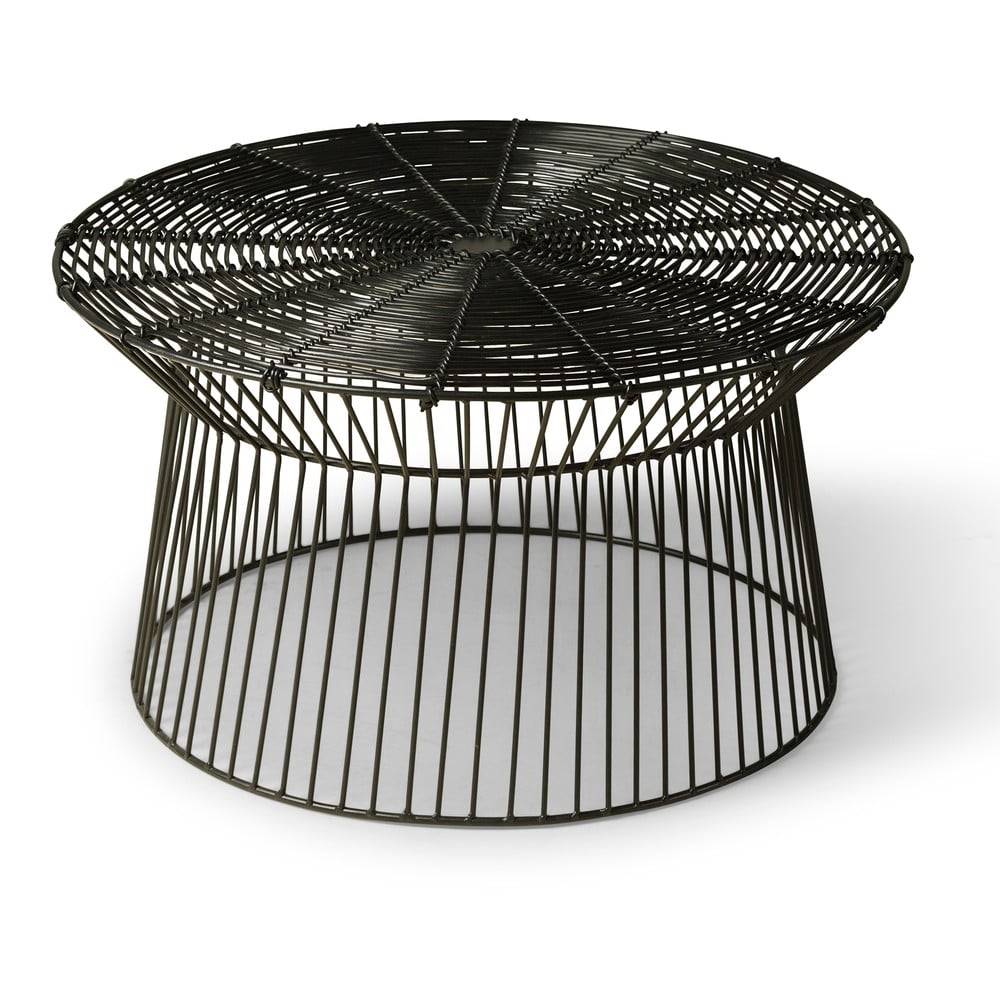 Bonami Selection Čierny záhradný stolík  Fleur, ø 76 cm, značky Bonami Selection