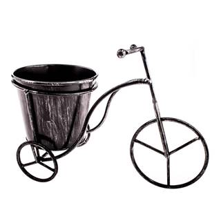 Kvetináč v kovovom stojane Dakls Bicycle