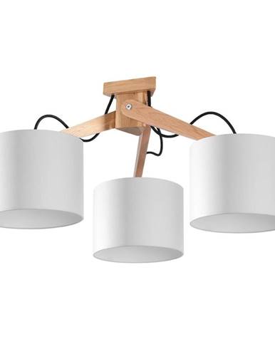 Biele stropné svietidlo Nice Lamps Donna, dĺžka 70 cm