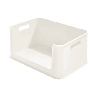 Biely úložný box iDesign Eco Open, 43 x 30,2 cm