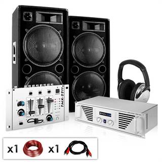 Electronic-Star  DJ PA set "N.Y. Fireblade" zosilňovač, reproduktory, mixážny, značky Electronic-Star
