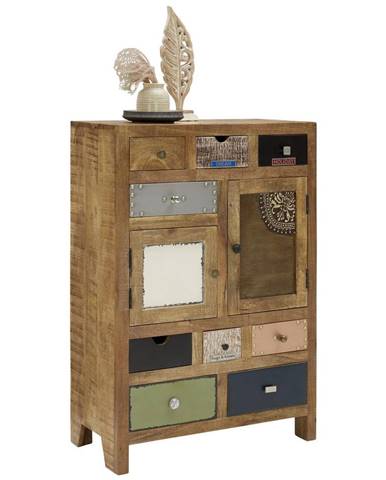 Landscape KOMODA HIGHBOARD, mangové drevo, viacfarebná, 80/115/40 cm