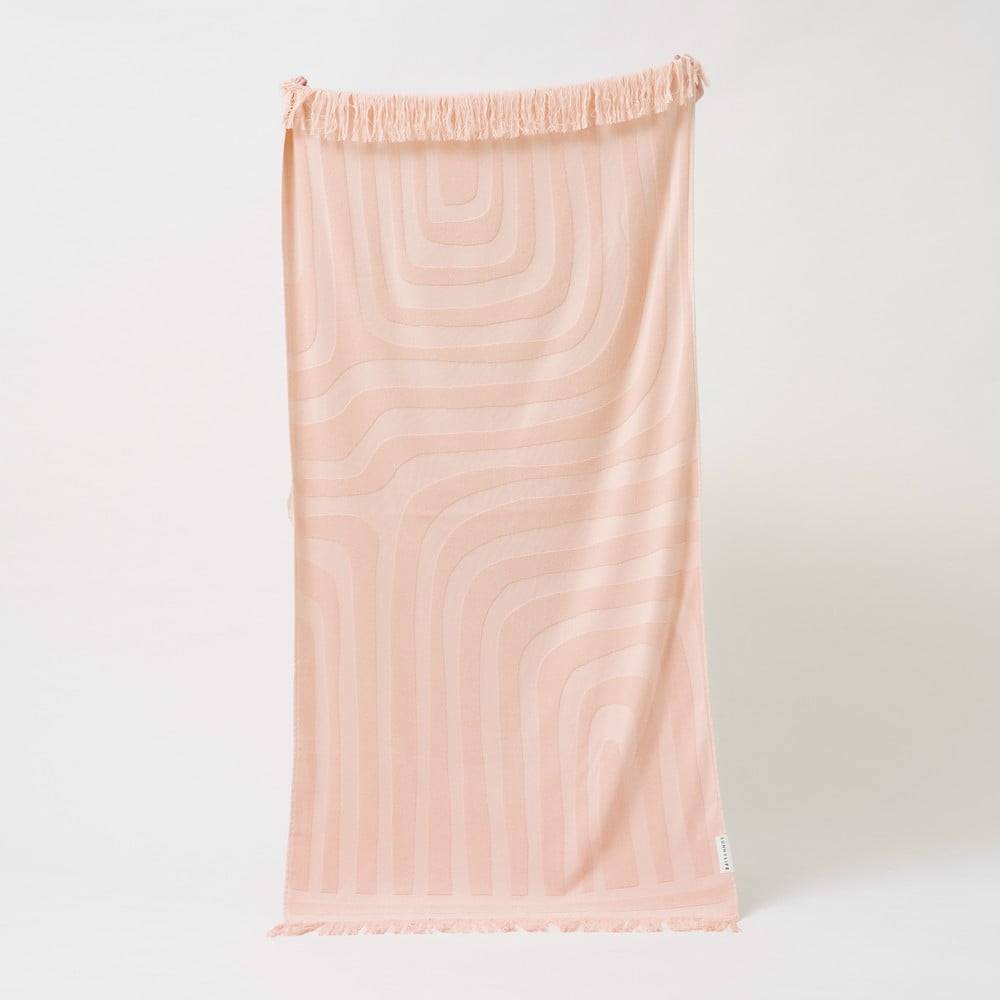 Sunnylife Ružová bavlnená plážová osuška  Luxe, 160 x 90 cm, značky Sunnylife