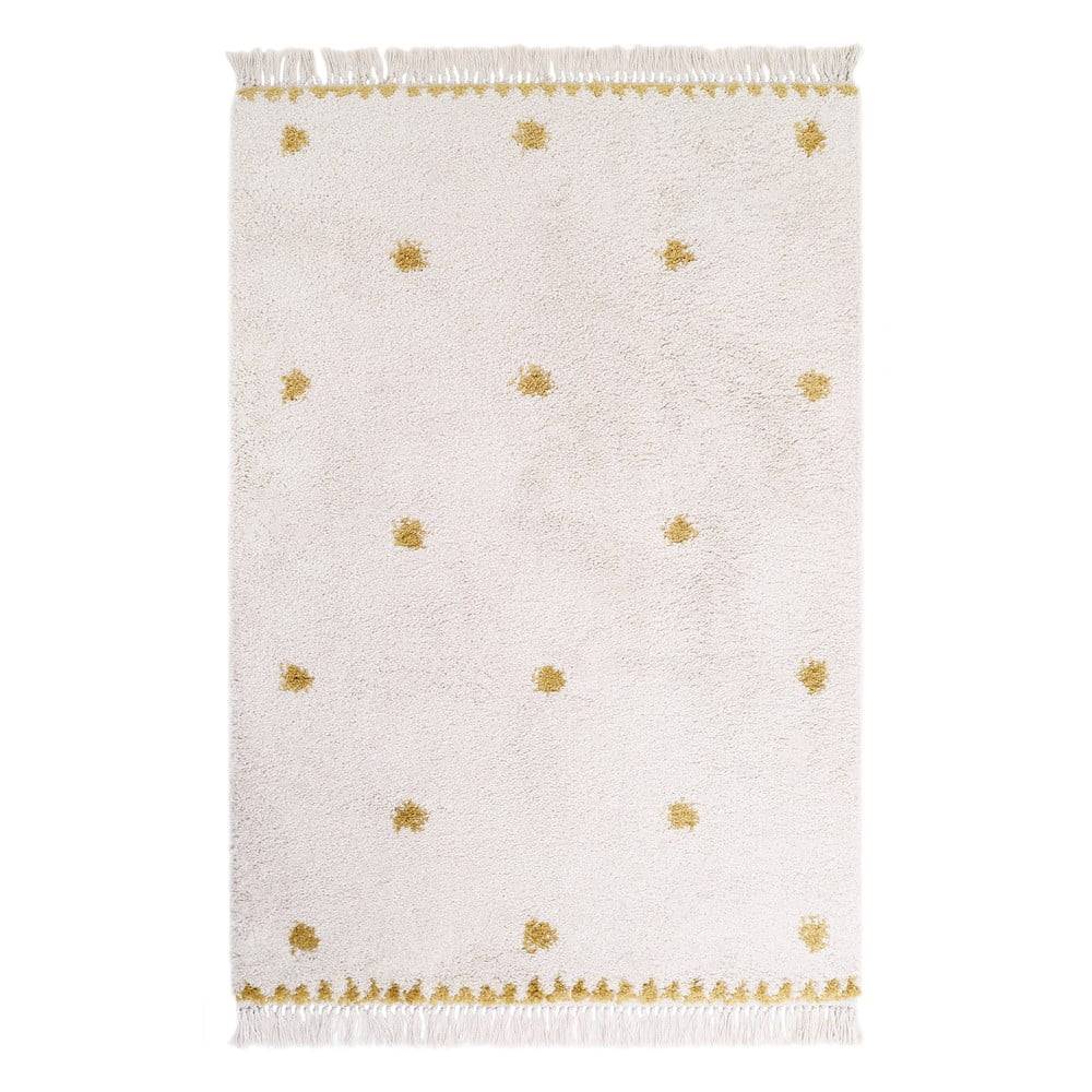 Nattiot Béžovo-žltý koberec  Wooly, 120 x 170 cm, značky Nattiot