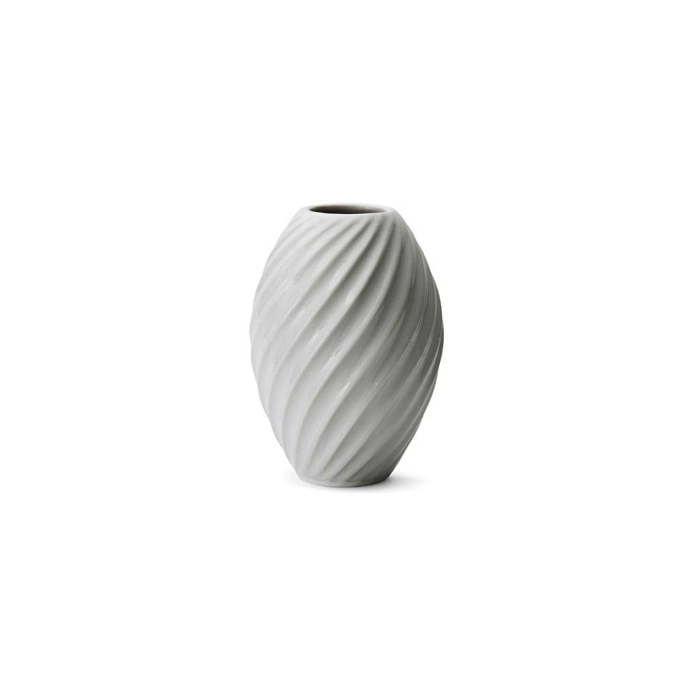 Morsø Biela porcelánová váza  River, výška 16 cm, značky Morsø