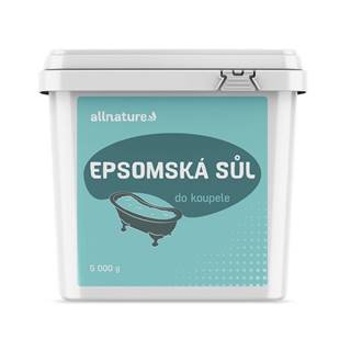 Allnature  Epsomská soľ, 5 kg, značky Allnature