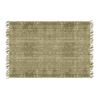 Zelený bavlnený koberec PT LIVING Washed, 140 × 200 cm