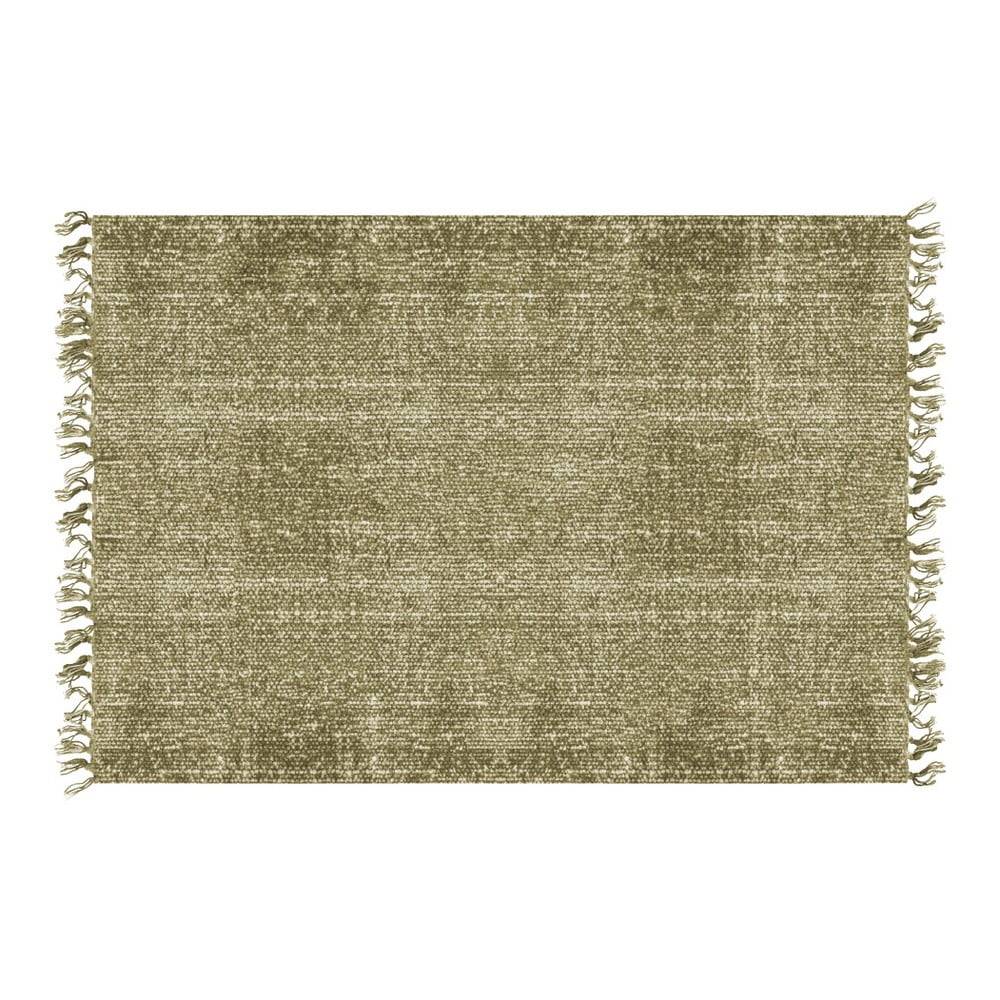 PT LIVING Zelený bavlnený koberec  Washed, 140 × 200 cm, značky PT LIVING