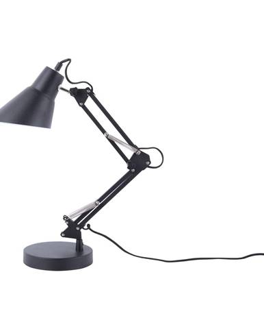 Čierna železná stolová lampa Leitmotiv Fit