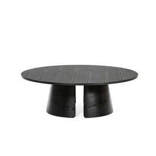 Teulat Čierny konferenčný stolík  Cep, ø 110 cm, značky Teulat