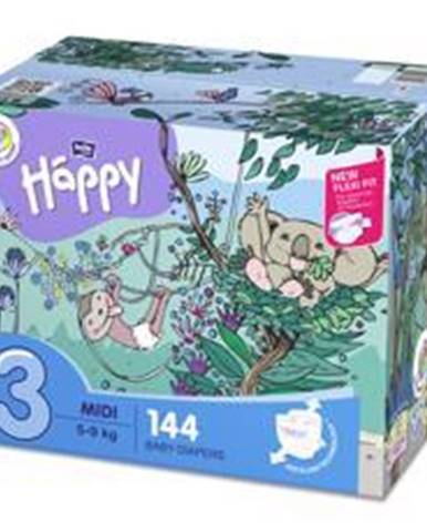 BELLA HAPPY Plienky jednorazové 3 Midi (5-9 kg) 144 ks - Big TOY BOX