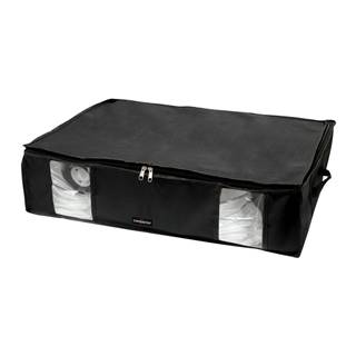 Compactor Čierny úložný box na oblečenie pod posteľ  XXL Black Edition 3D, 145 l, značky Compactor