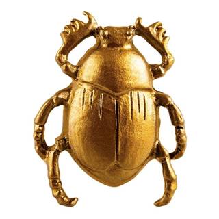 Cínová úchytka na zásuvku v zlatej farbe Sass & Belle Scarab Beetle