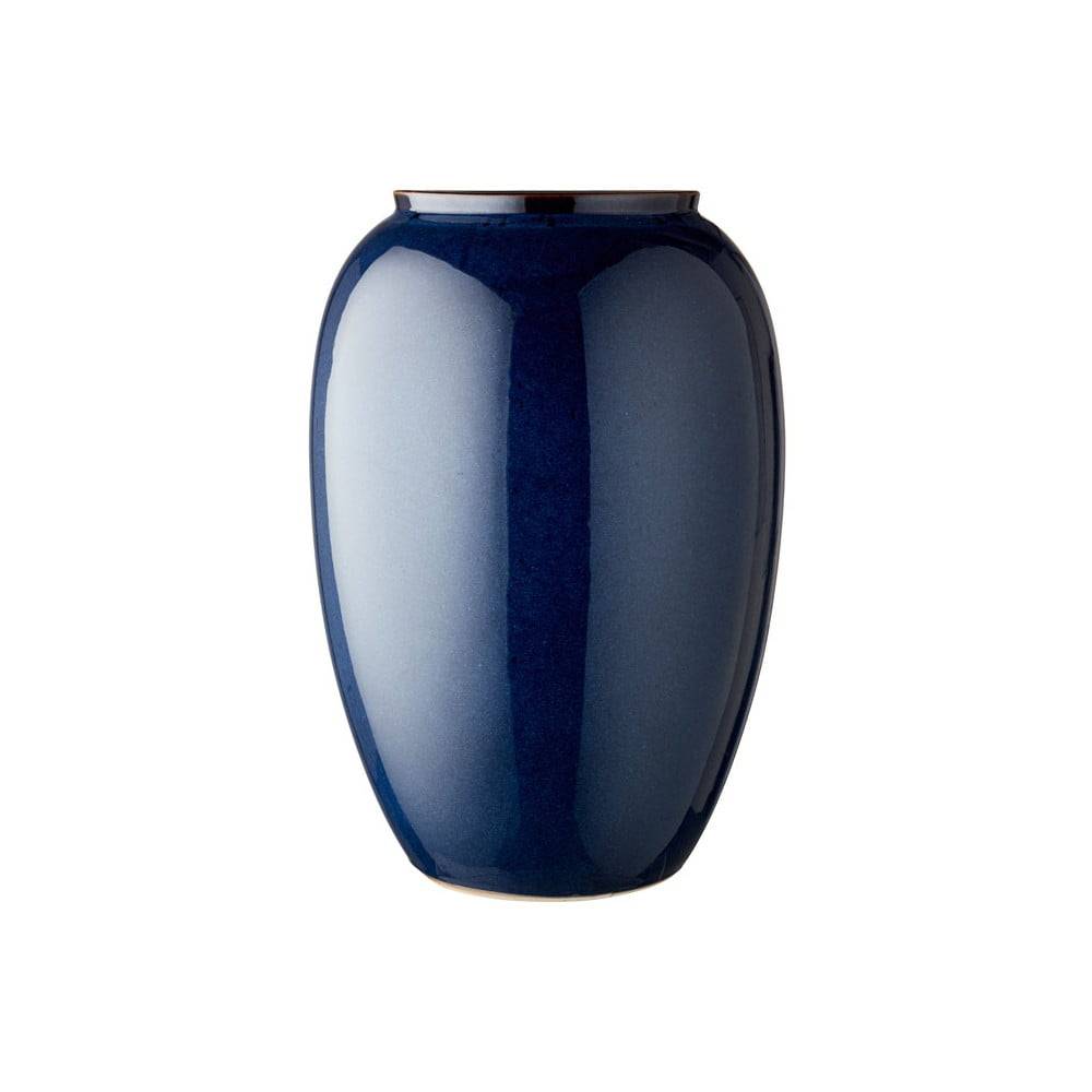 Bitz Modrá kameninová váza , výška 50 cm, značky Bitz