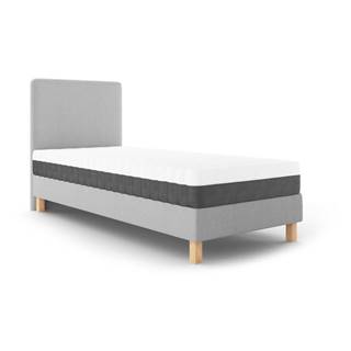 Mazzini Beds Svetlosivá jednolôžková posteľ  Lotus, 90 x 200 cm, značky Mazzini Beds