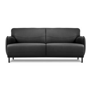 Windsor & Co Sofas Tmavosivá kožená pohovka  Neso, 175 x 90 cm, značky Windsor & Co Sofas