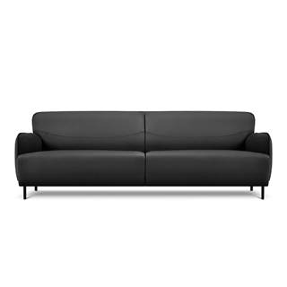 Tmavosivá kožená pohovka Windsor & Co Sofas Neso, 235 x 90 cm