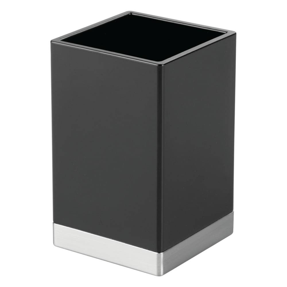 iDesign Čierny úložný box  Clarity, 6 x 6 cm, značky iDesign