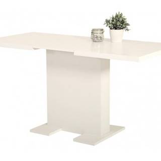 ASKO - NÁBYTOK Jedálenský stôl Lisa 110x70 cm, biely, rozkladací, značky ASKO - NÁBYTOK