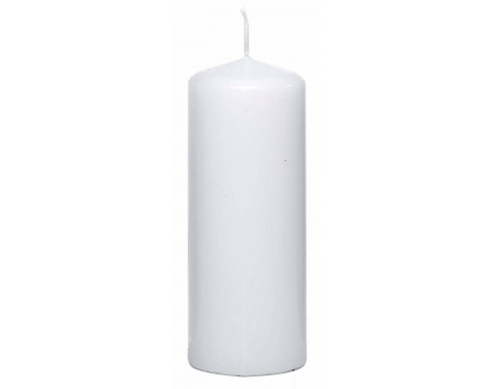 ASKO - NÁBYTOK Valcová sviečka biela, 15 cm, značky ASKO - NÁBYTOK