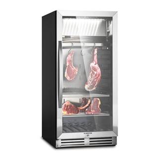 Klarstein SteakhoPro 233, chladnička na zrenie mäsa, 1 zóna, 233 litrov, 1-25°C, dotykový displej, panoramatické okno