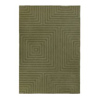 Zelený vlnený koberec Flair Rugs Estela, 120 x 170 cm