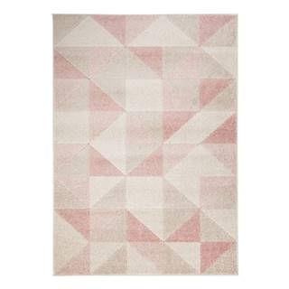Flair Rugs Ružový koberec  Urban Triangle, 133 x 185 cm, značky Flair Rugs