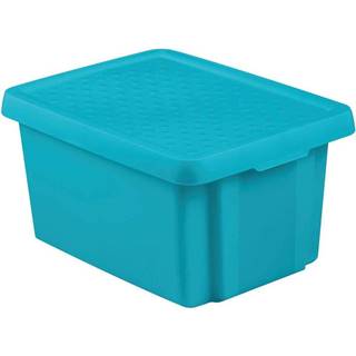 Curver Modrý úložný box s vekom  Essentials, 16 l, značky Curver