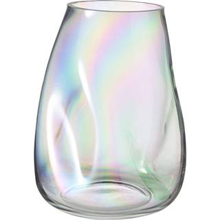 Irisovaná fúkaná sklenená váza Westwing Collection Rainbow, výška 26 cm