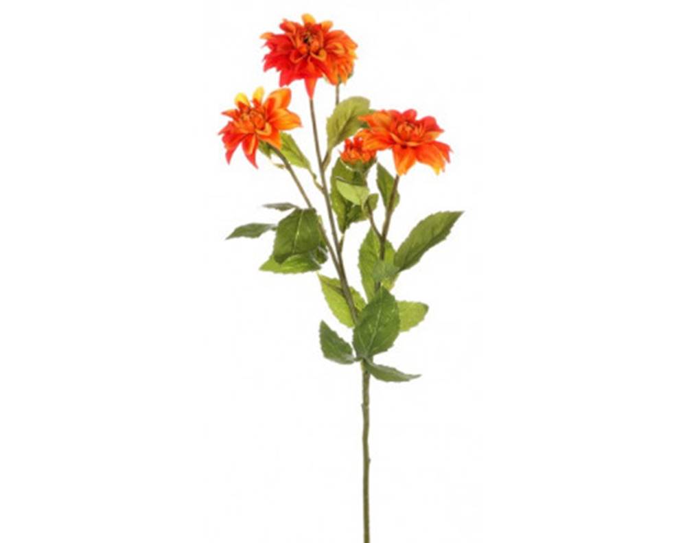 ASKO - NÁBYTOK Umelá kvetina Georgína 75 cm, oranžová, značky ASKO - NÁBYTOK