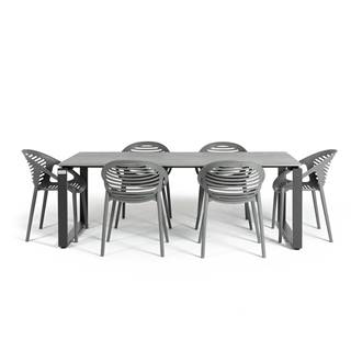 Le Bonom Sivá záhradná súprava nábytku so 6 stoličkami  Joanna Strong, značky Le Bonom