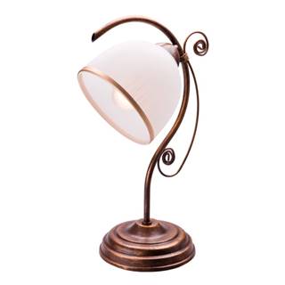 LAMKUR Bielo-hnedá stolová lampa Lamkur, značky LAMKUR