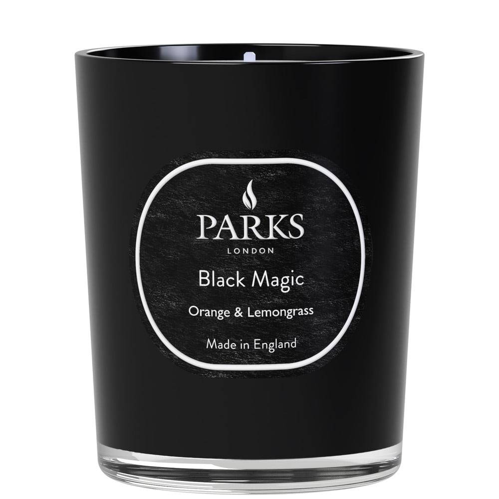 Parks Candles London Sviečka s vôňou pomaranča a lemongrass  Black Magic, doba horenia 45 h, značky Parks Candles London