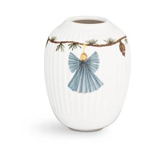 Kähler Design Biela porcelánová vianočná váza  Hammershøi, výška 10,5 cm, značky Kähler Design