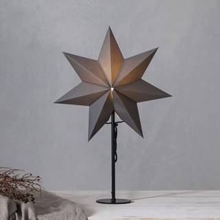 Čierno-sivá vianočná svetelná dekorácia Mixa - Star Trading