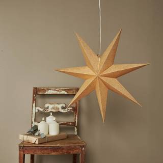 Star Trading Vianočná svetelná dekorácia v zlatej farbe ø 60 cm Cotton - , značky Star Trading