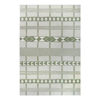 Zeleno-béžový vonkajší koberec Ragami Madrid, 80 x 150 cm