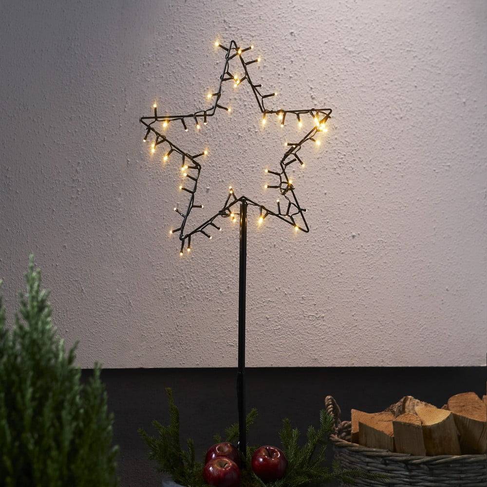 Star Trading Čierna vianočná svetelná dekorácia Spiky - , značky Star Trading