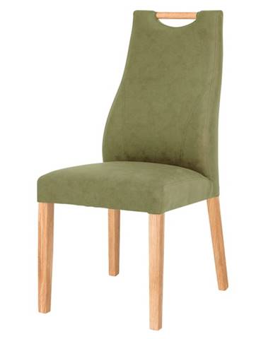 Jedálenská stolička NAILA dub olejovaný/zelená