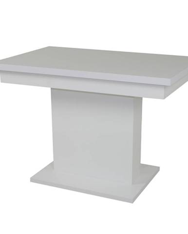 Jedálenský stôl SHIDA 2 biela, šírka 130 cm, rozkladací