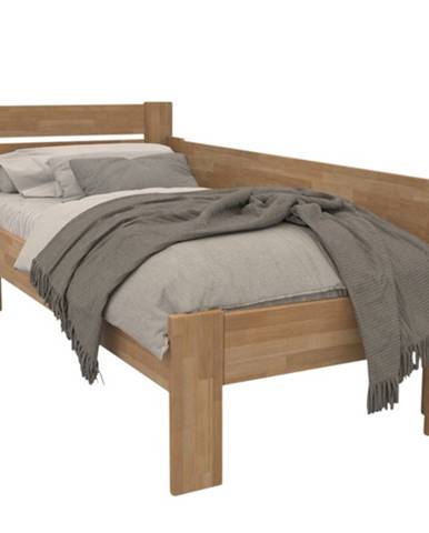 Rohová posteľ JOHANA buk/pravá, 100x200 cm