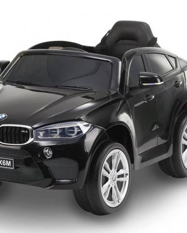 Elektrické autíčko BMW X6M NEW – JEDNOMIESTNE, čierne, EVA kolesá, kožené sedadlo, 12V, 2,4 GHz diaľkové ovládanie, 2X motor, USB, SD karta, ORGINAL licencia