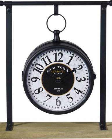 Stolné kovové hodiny Old Town, 27 x 31 cm