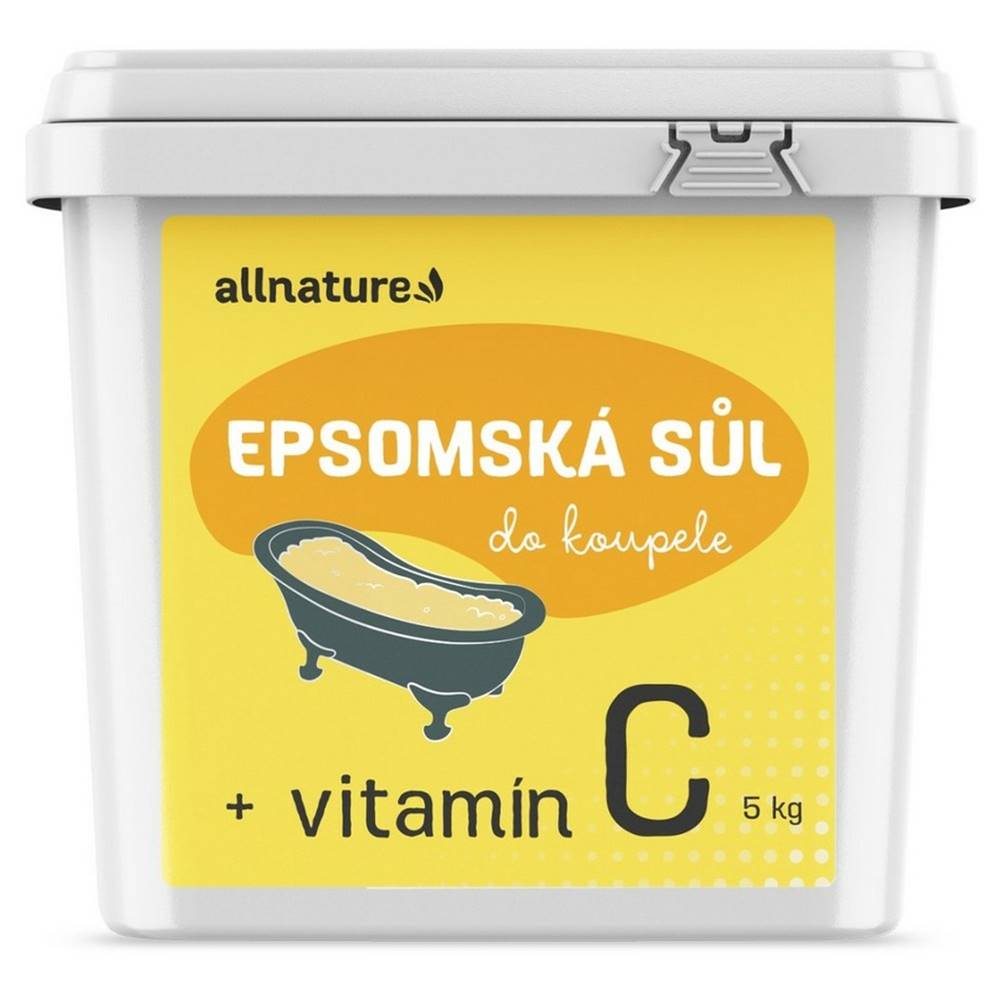 Allnature  Epsomská soľ Vitamín C, 5 kg, značky Allnature